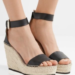 See by Chloe Glyn Wedge Espadrille size 40